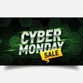 Cyber monday sale technology banner Royalty Free Stock Photo