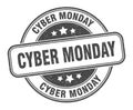 cyber monday stamp. cyber monday label. round grunge sign Royalty Free Stock Photo