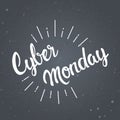 Cyber Monday Sticker Design Online Shopping Sale Poster