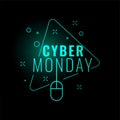 Cyber monday stylish digital glowing background design