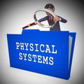 Cyber Physical Systems Bot Interaction 3d Illustration