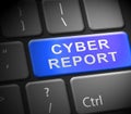 Cyber Report Digital Analytics Results 3d Illustration