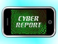 Cyber Report Digital Analytics Results 3d Rendering