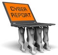 Cyber Report Digital Analytics Results 3d Rendering