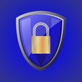 cyber secure icon. Internet security. Data protection privacy concept. Internet security online concept. Cyber security internet