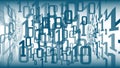 Cyber security big data, vector binary code algorithm Royalty Free Stock Photo