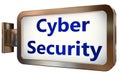 Cyber Security on billboard background