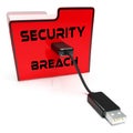 Cyber Security Breach System Hack 3d Rendering