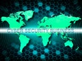 Cyber Security Business System Safeguard 3d Illustration