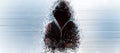 Cyber security, computer hacker with hoodie