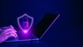 cyber security concept, Login, User, Identification information security and encryption, secure Internet access, Developing
