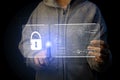 cyber security concept Security, user privacy and encryption Secure internet access Royalty Free Stock Photo