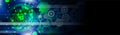 Cyber Security Data hake technology concept. Royalty Free Stock Photo