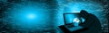 Cyber Security Data hake technology concept. Royalty Free Stock Photo