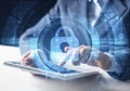 Cyber security and data privacy protection concept