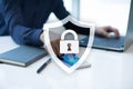 Cyber security, Data protection, information safety. internet technology concept Royalty Free Stock Photo