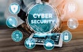 Cyber Security and Digital Data Protection Concept uds Royalty Free Stock Photo