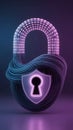 Cyber Security Digital Data Protection Lock Concept Royalty Free Stock Photo