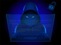 Cyber security digital hacker,