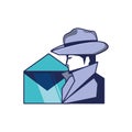 Cyber security with envelope mail