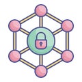 Cyber security Fill Vector icon which can easily modify or edit Royalty Free Stock Photo