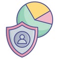 Cyber Security Glyph Style vector icon which can easily modify or edit