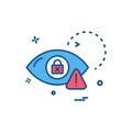Cyber security icon design vector Royalty Free Stock Photo