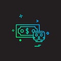 Cyber security icon design vector Royalty Free Stock Photo