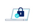 Cyber security icon. Endpoint security.