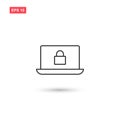 Cyber security icon vector design isolated 2