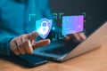 Cyber security, information privacy secure technology system concept