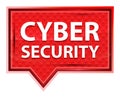 Cyber Security misty rose pink banner button