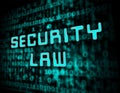 Cyber Security Law Digital Legislation 3d Illustration