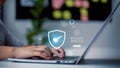 Cyber security and network protection with cybersecurity experts working on secure access internet to protect servers against