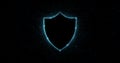 Cyber security. Network protection. Internet privacy. Shield icon
