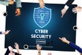 Cyber Security Protection Firewall Interface Concept Royalty Free Stock Photo