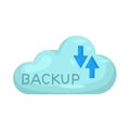 Cloud backup Royalty Free Stock Photo