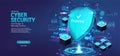 Cyber security and safety data concept