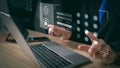 Cyber security technology digital information, lock mark cybersecurity internet, protect attacks from a hacker. concept of