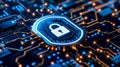 Cyber security to protect the network from cyber attacks from hackers on the internet. Secure access for online privacy
