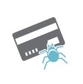 Cyber securty icon on background for graphic and web design. Simple vector sign. Internet concept symbol for website
