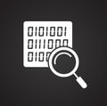 Cyber securty icon on background for graphic and web design. Simple vector sign. Internet concept symbol for website