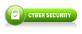 Cyber secutiry icon button Royalty Free Stock Photo