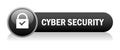 Cyber secutiry icon button Royalty Free Stock Photo