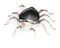 Cyber spider Royalty Free Stock Photo