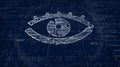 Cyber spying with eye symbol futuristic sketch