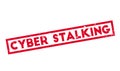 Cyber Stalking rubber stamp Royalty Free Stock Photo