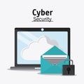 Cyber and System Security icon Royalty Free Stock Photo