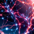 Cyber Technology Web: Abstract Futuristic Network