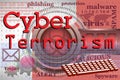 Cyber terrorism Royalty Free Stock Photo